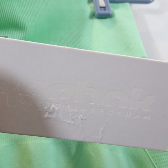 Reebok x Victoria Beckham Womens Seamless Leggings Mint Green Size L NEW - Picture 7 of 7